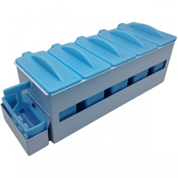 Coloração Hemato 5 - Suporte Para 5 cubas e 1 berço para 25 Lâminas